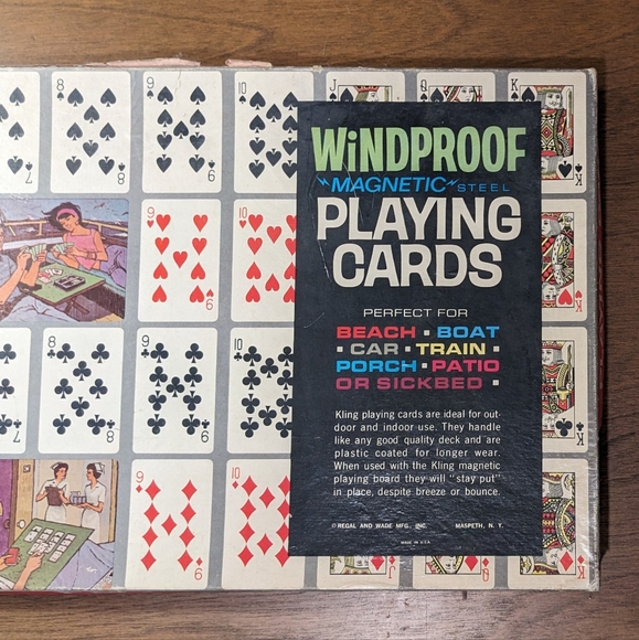 Vintage Kling Magnetic Playing Cards & Board - Picture 3 of 12
